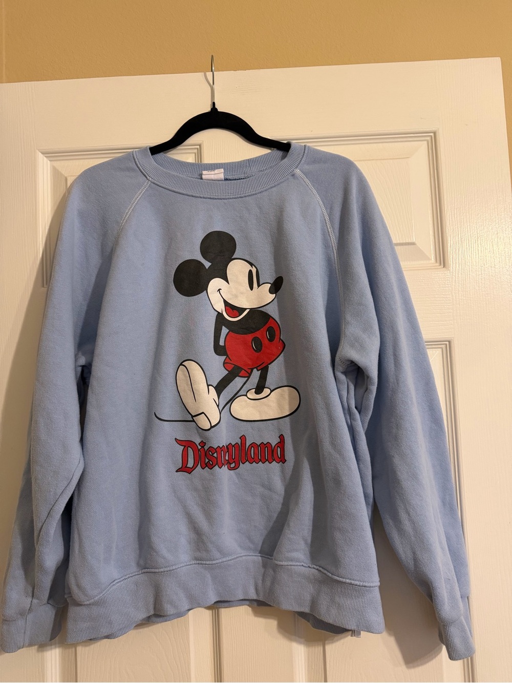 Disneyland Mickey Mouse Crewneck Sweatshirt Light Blue